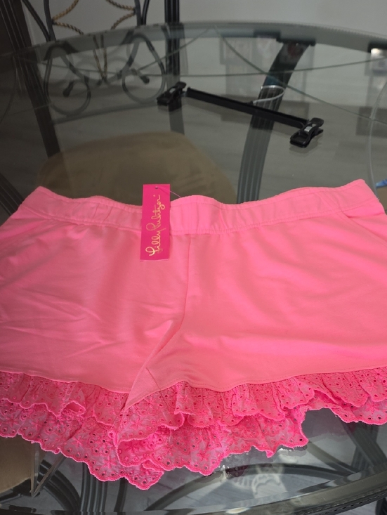 Lilly Pulitzer Pants - Lilly Pulitzer NWT Pink Ruffle Eyelet Shorts